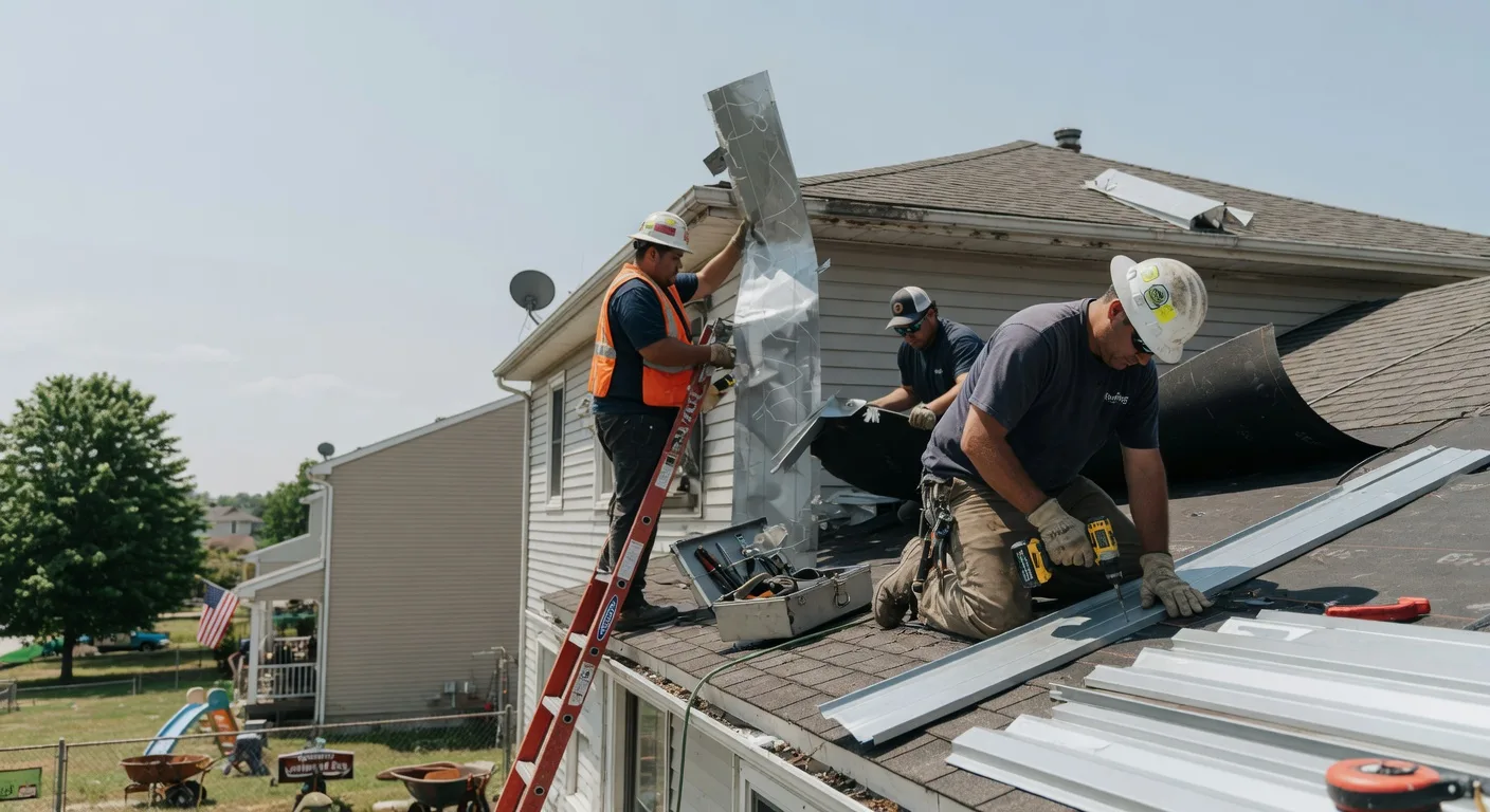 Storm Damage Metal Roof Repair in Greensboro Bend, VT